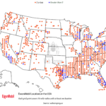 How Many Exxon Mobil Locations are there in United States?