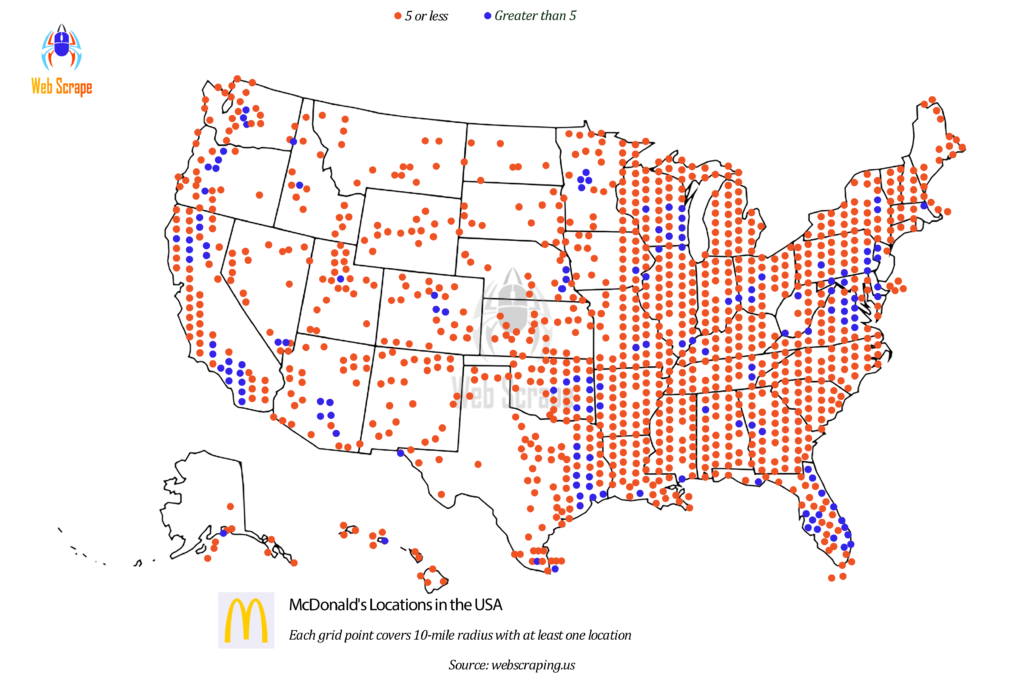 Map Of Mcdonald's Locations Worldwide